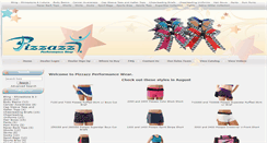 Desktop Screenshot of pizzazzwear.com